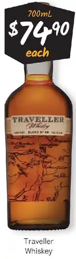 Cellarbrations Traveller whiskey offer