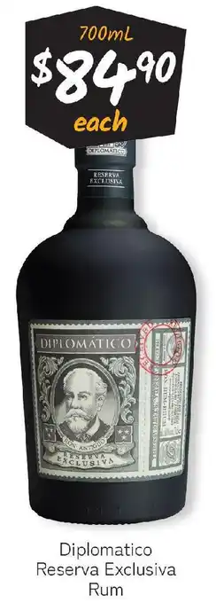 Cellarbrations Diplomatico reserva exclusiva rum offer