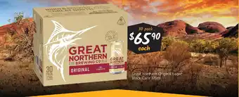 Cellarbrations Great northern original lager block cans offer