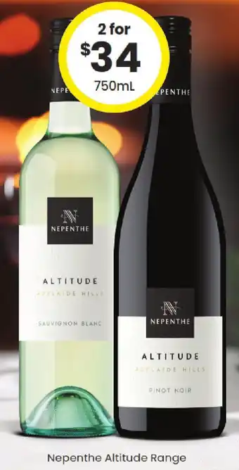 The Bottle O Nepenthe altitude range offer