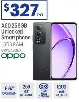 Officeworks A80 256gb unlocked smartphone offer