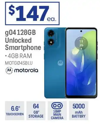 Officeworks G04128gb unlocked smartphone offer