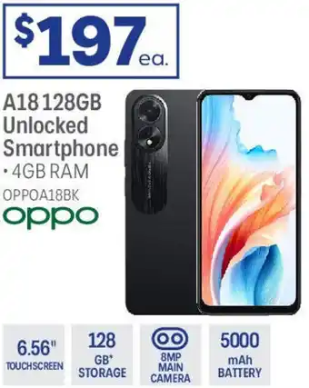 Officeworks A18128GB Unlocked Smartphone offer