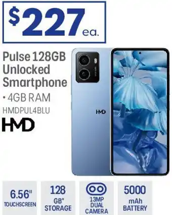 Officeworks Pulse 128gb unlocked smartphone offer