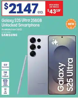 Officeworks Galaxy s25 ultra 256gb unlocked smartphone offer