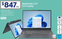 Officeworks Ideapad flex 5 14" 2-in-1 laptop offer