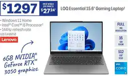 Officeworks Loq essential 15.6" gaming laptop+ offer