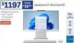 Officeworks Ideacentre 27" all-in-one pcs offer