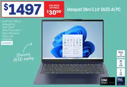 Officeworks Ideapad slim 5 14" oled ai pc offer