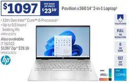 Officeworks Pavilion x360 14" 2-in-1 laptop offer