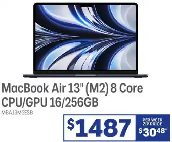 Officeworks Macbook air 13" (m2) 8 core offer