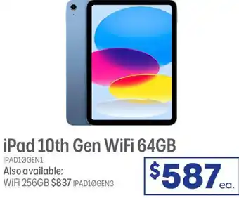 Officeworks ipad 10th gen wifi 64gb offer