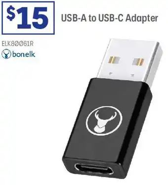 Officeworks Usb-a to usb-c adapter offer