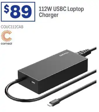 Officeworks 112W USBC Laptop Charger offer