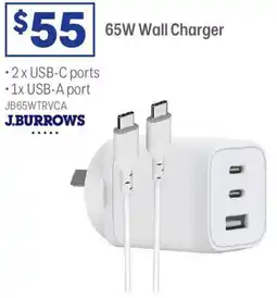 Officeworks 65W Wall Charger offer