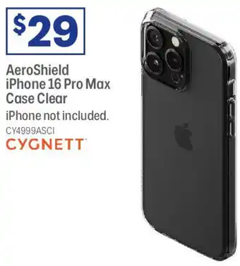 Officeworks Aeroshield iphone 16 pro max case clear offer