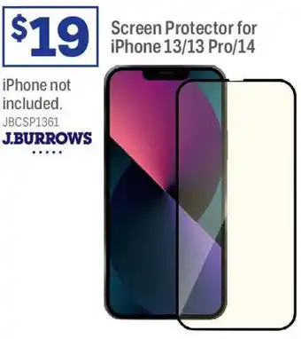 Officeworks Screen protector for iphone 13/13 pro/14 offer