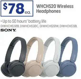 Officeworks Whch520 wireless headphones offer