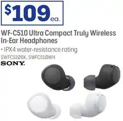 Officeworks Wf-c510 ultra compact truly wireless in-ear headphones offer