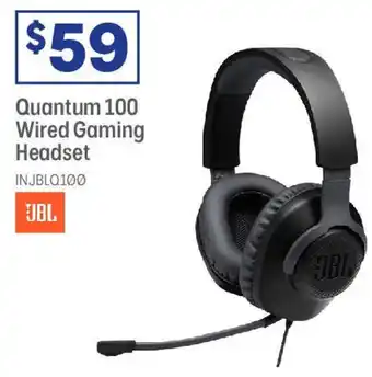 Officeworks Quantum 100 Wired Gaming Headset offer