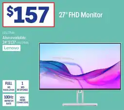 Officeworks 27" FHD Monitor offer