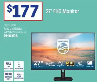 Officeworks 27" FHD Monitor offer