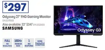 Officeworks Odyssey 27" FHD Gaming Monitor offer