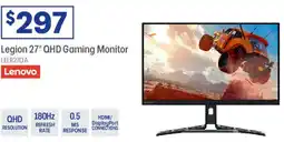 Officeworks Legion 27" QHD Gaming Monitor offer