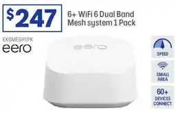 Officeworks 6+ WiFi 6 Dual Band Mesh system 1 Pack offer