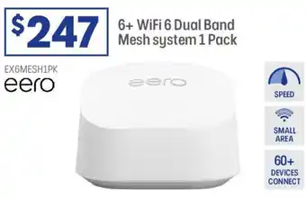 Officeworks 6+ WiFi 6 Dual Band Mesh system 1 Pack offer