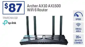 Officeworks Archer AX10 AX1500 WiFi 6 Router offer