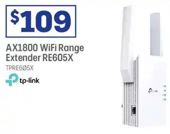 Officeworks AX1800 WiFi Range Extender RE605X offer