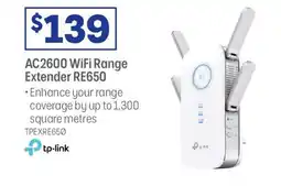 Officeworks AC2600 WiFi Range Extender RE650 offer