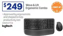 Officeworks Wave & Lift Ergonomic Combo offer