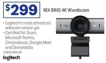 Officeworks MX BRIO 4K Wwebcam offer