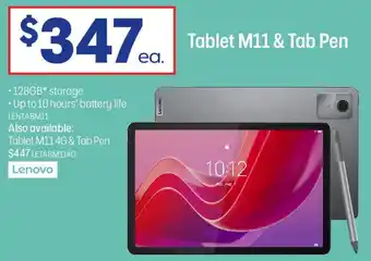 Officeworks Tablet M11 & Tab Pen offer