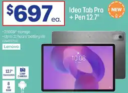 Officeworks Idea Tab Pro NEW + Pen 12.7 offer