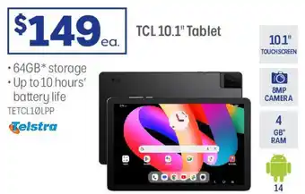 Officeworks TCL 10.1" Tablet offer