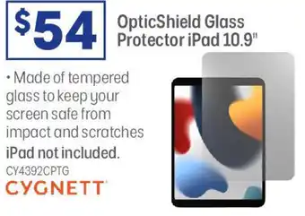 Officeworks OpticShield Glass Protector iPad 10.9 offer