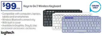 Officeworks Keys to Go 2 Wireless Keyboard offer