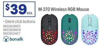 Officeworks M-270 Wireless RGB Mouse offer