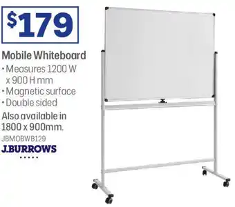 Officeworks Mobile Whiteboard offer