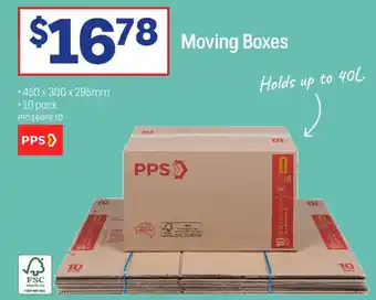 Officeworks Moving Boxes offer