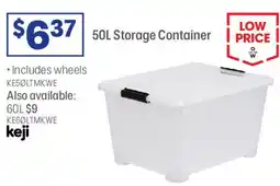 Officeworks 50L Storage Container offer