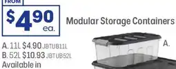 Officeworks Modular Storage Containers offer