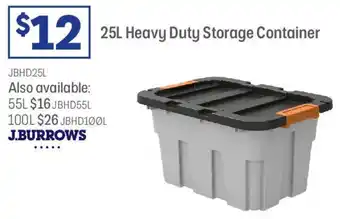 Officeworks 25L Heavy Duty Storage Container offer