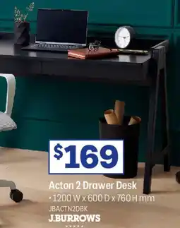 Officeworks Acton 2 Drawer Desk offer