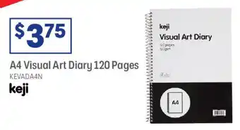 Officeworks A4 Visual Art Diary offer