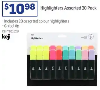 Officeworks Highlighters Assorted offer