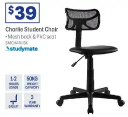 Officeworks Charlie Student Chair offer